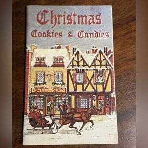 1978 Christmas Cookies & Candies Cook Book Vintage Baking Kitchen Cottagecore